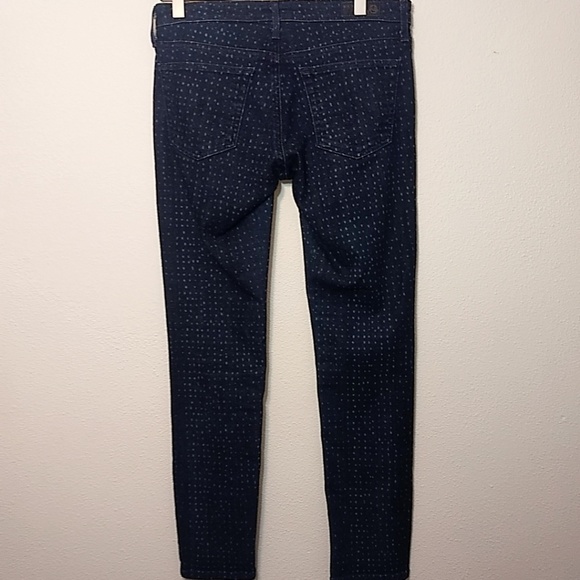 Ag The Stevie Slim Straight Ankle Polka Dot 26 - Picture 2 of 4